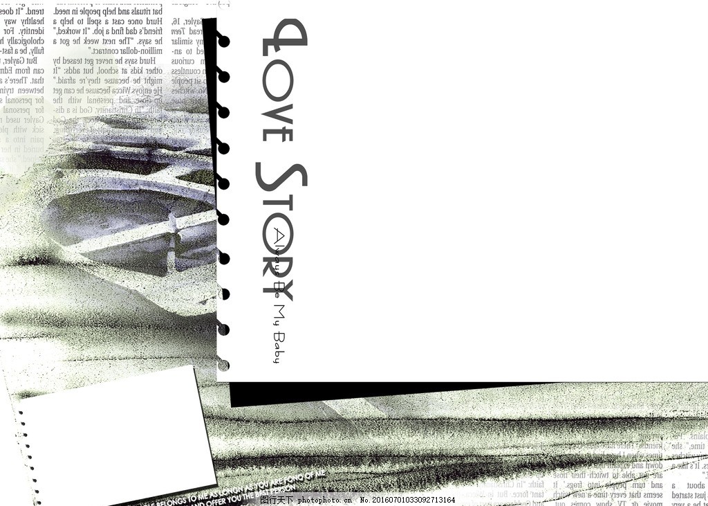 个性创意婚纱照相册设计模板