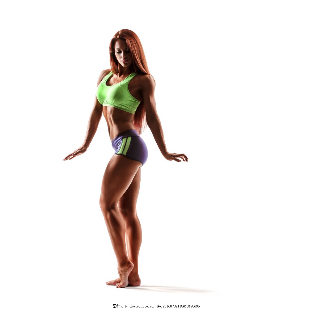 女子健美运动员图片