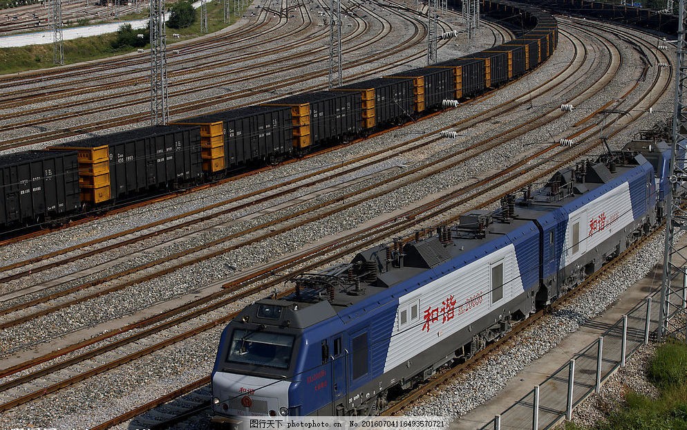 和谐号火车图片