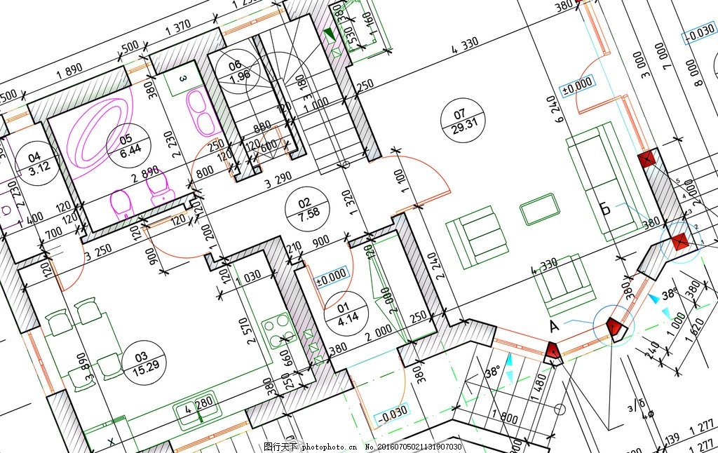 建筑设计 唯美 炫酷 3d 立体 建筑 设计图 蓝图 图纸 设计 3d设计 3d