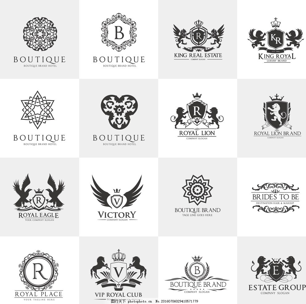欧式图标 欧式花纹 欧式标志 欧式logo 欧美logo 欧美风格 欧美设计