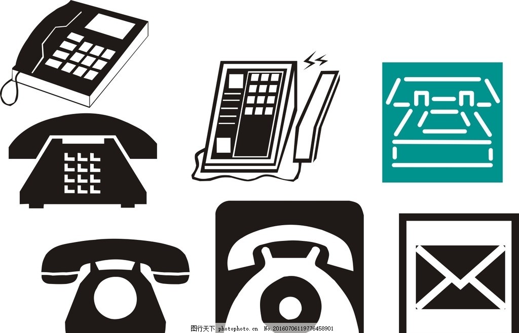 电话,图标 网页素材 手机 古老电话 座机 商标 矢