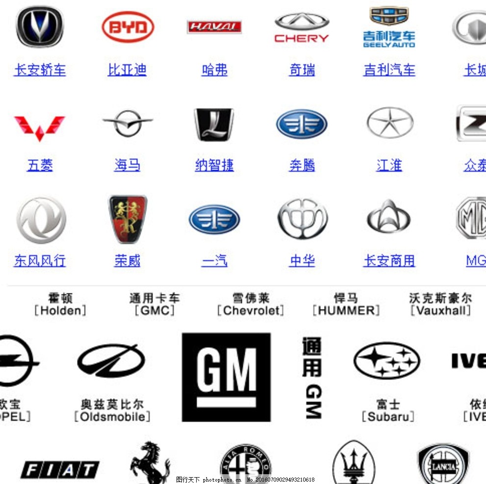 汽车logo标志矢量图大全