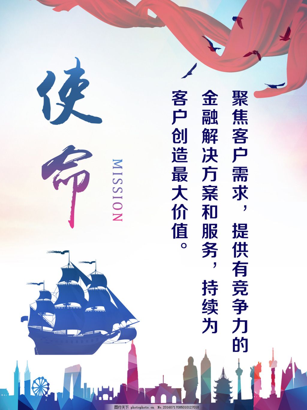 企业文化使命 企业文化海报 企业文化展板 企业文化 使命展板