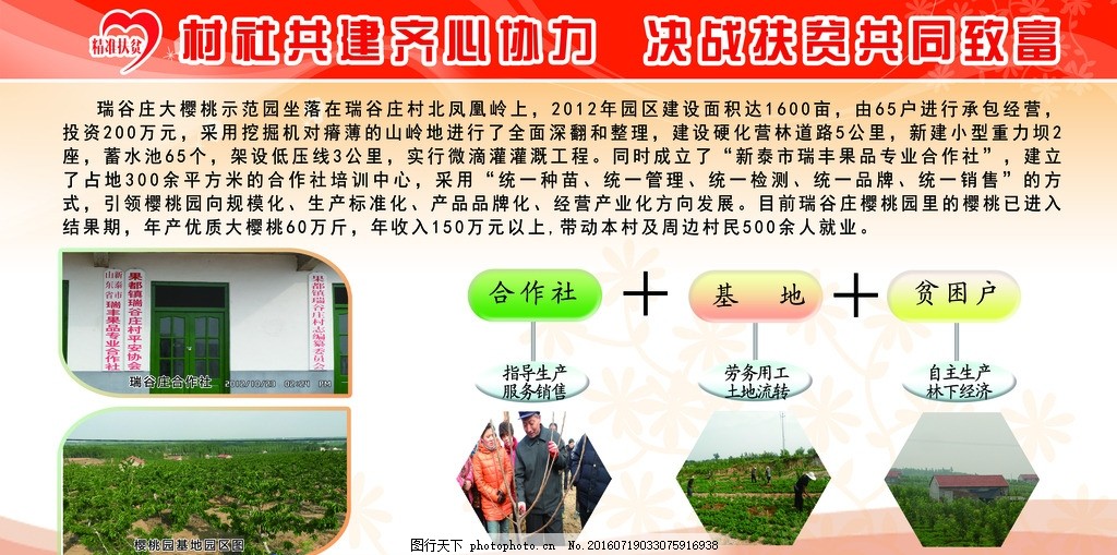 精准扶贫农业产业基地村社共建