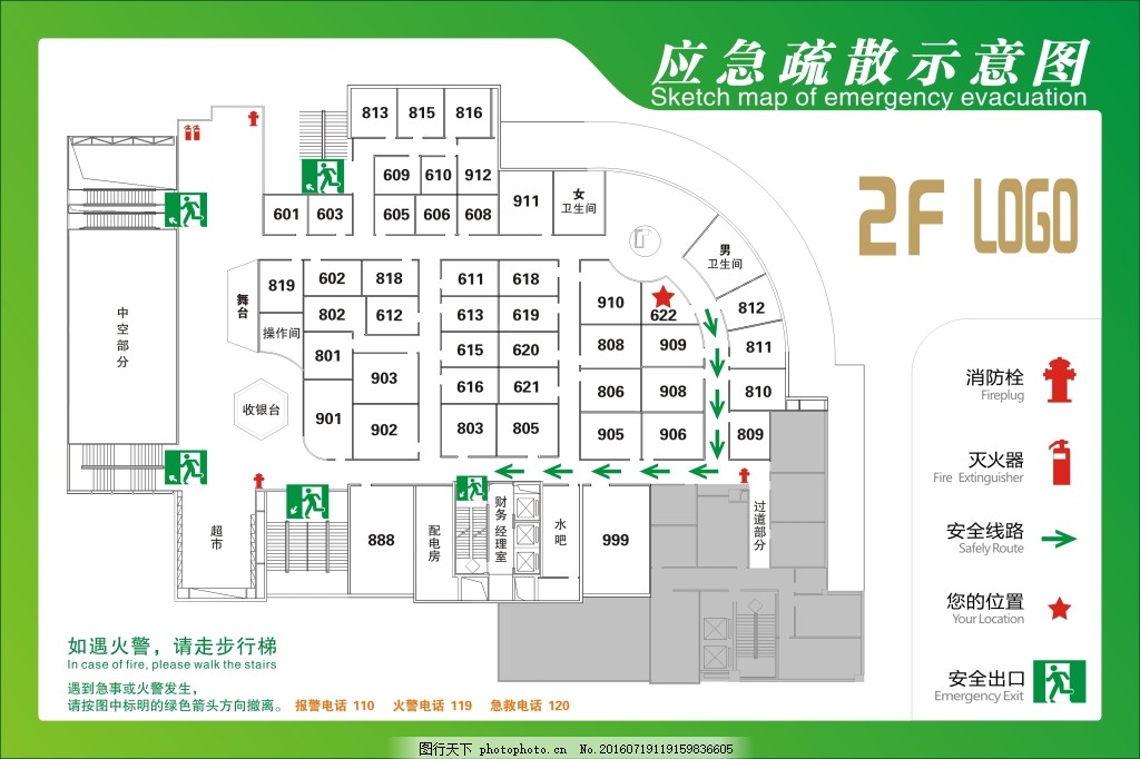 应急疏散示意图