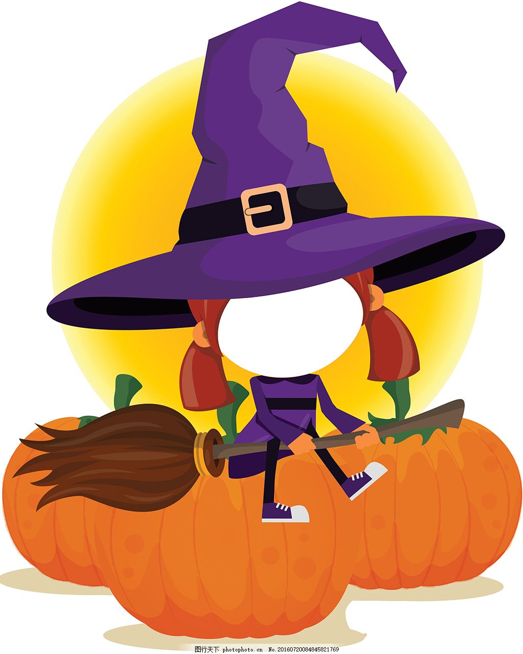 万圣节人形拍照巫婆立牌