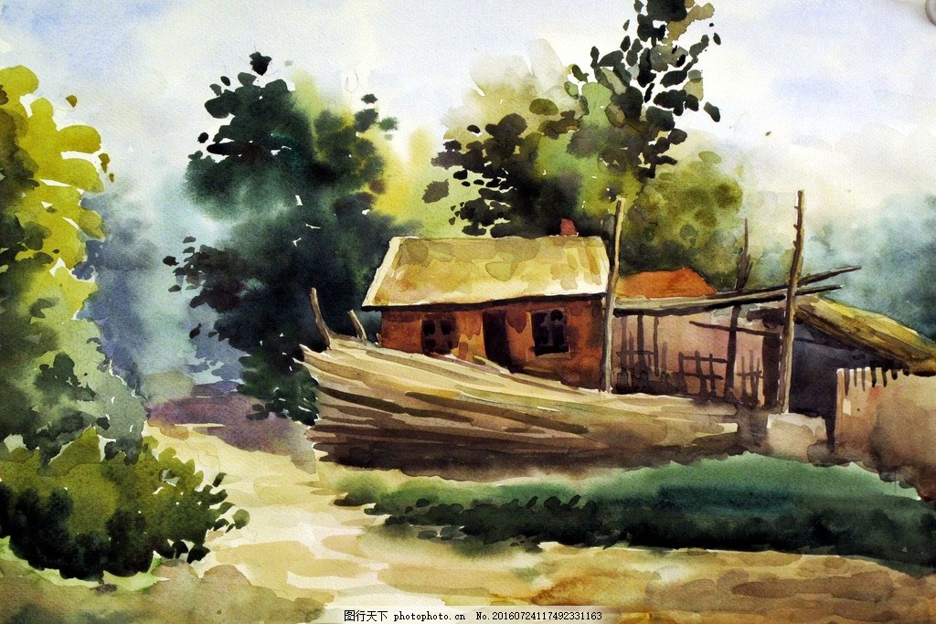 水彩风景画