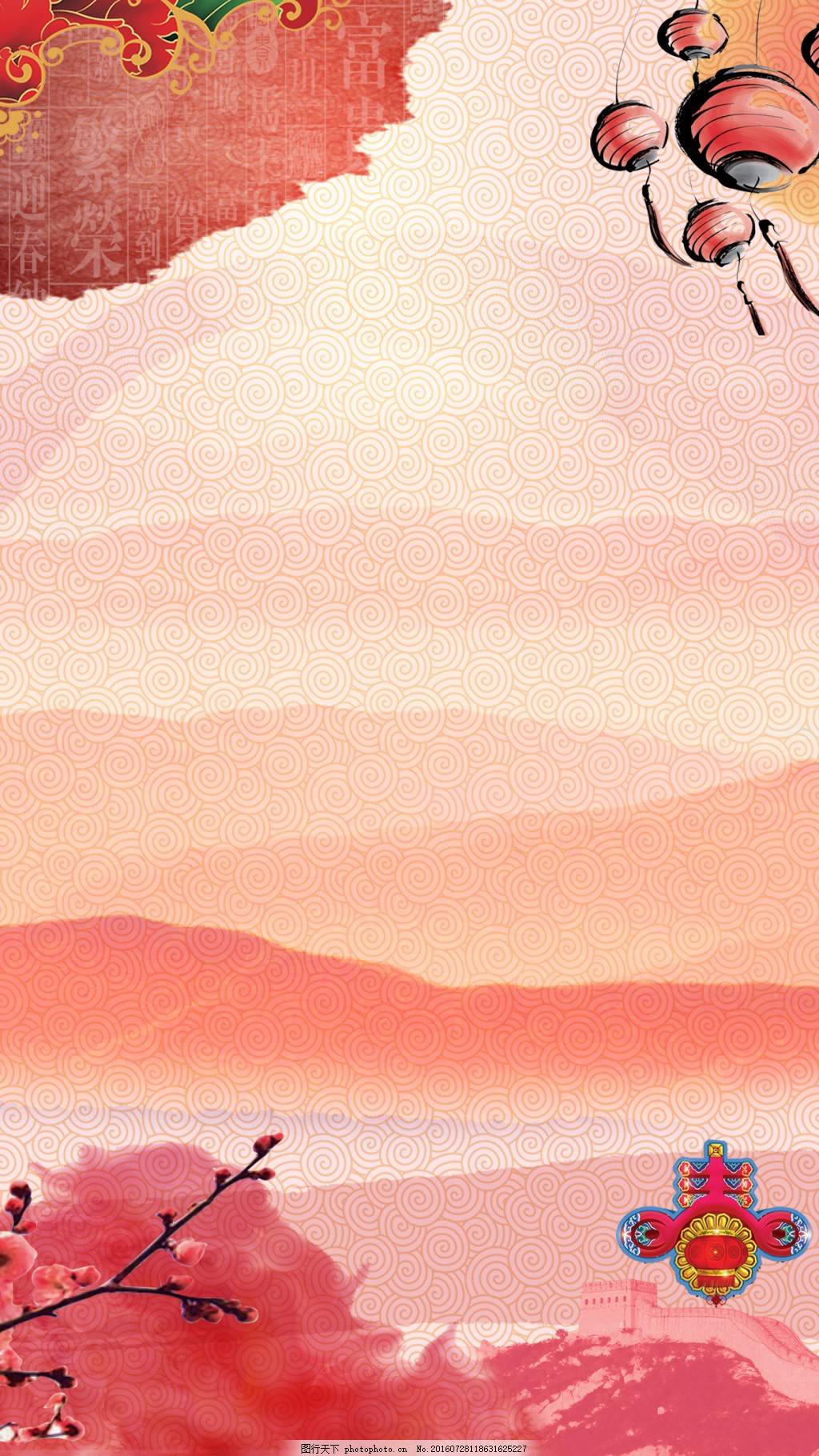 背景 喜庆 圣诞 春节 新年 贺卡 红色 图片素材