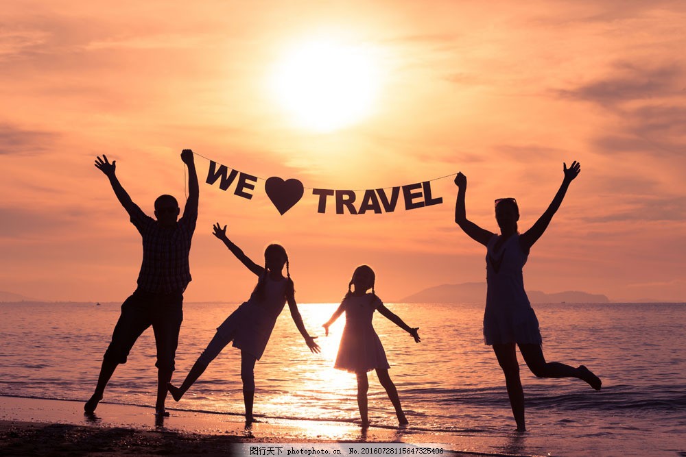 大海幸福一家人图片