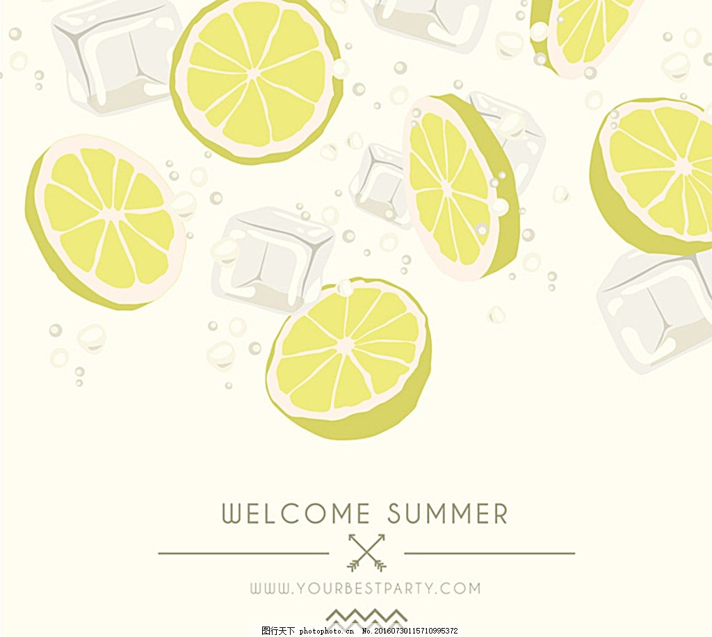 柠檬 水吧 饮料 标志 制作 蓝色 柠檬背景图 卡通