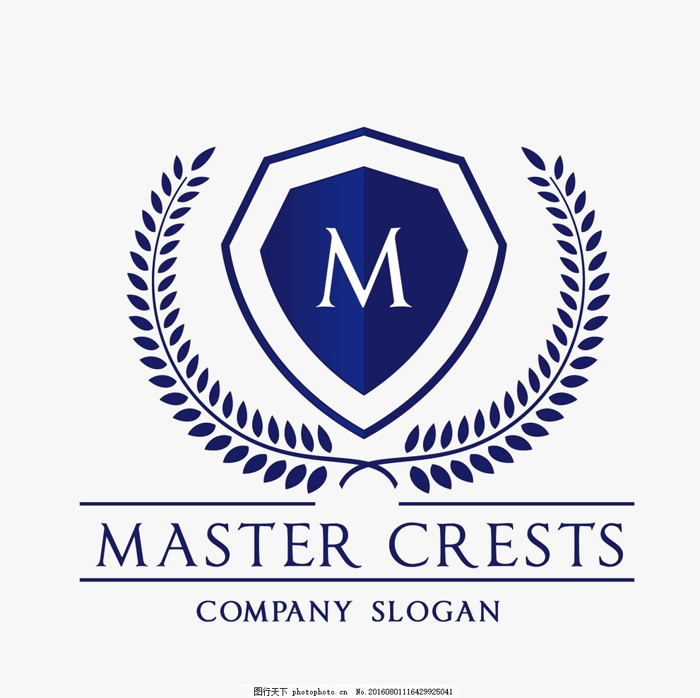 教育logo 公平logo 盾牌logo 橄榄枝 欧式纹章 欧式徽章 欧式图标标志