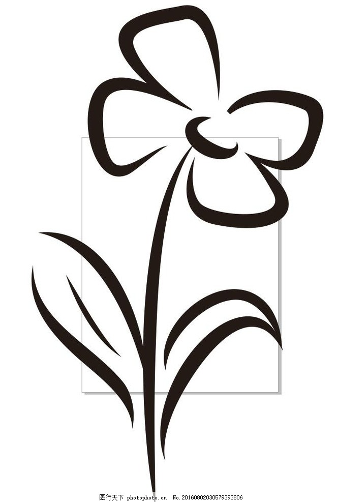 装饰花朵简笔画