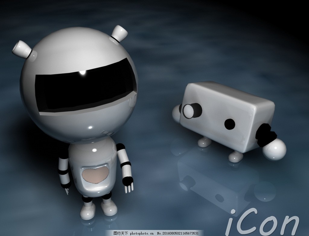 机器人3D玛雅作品