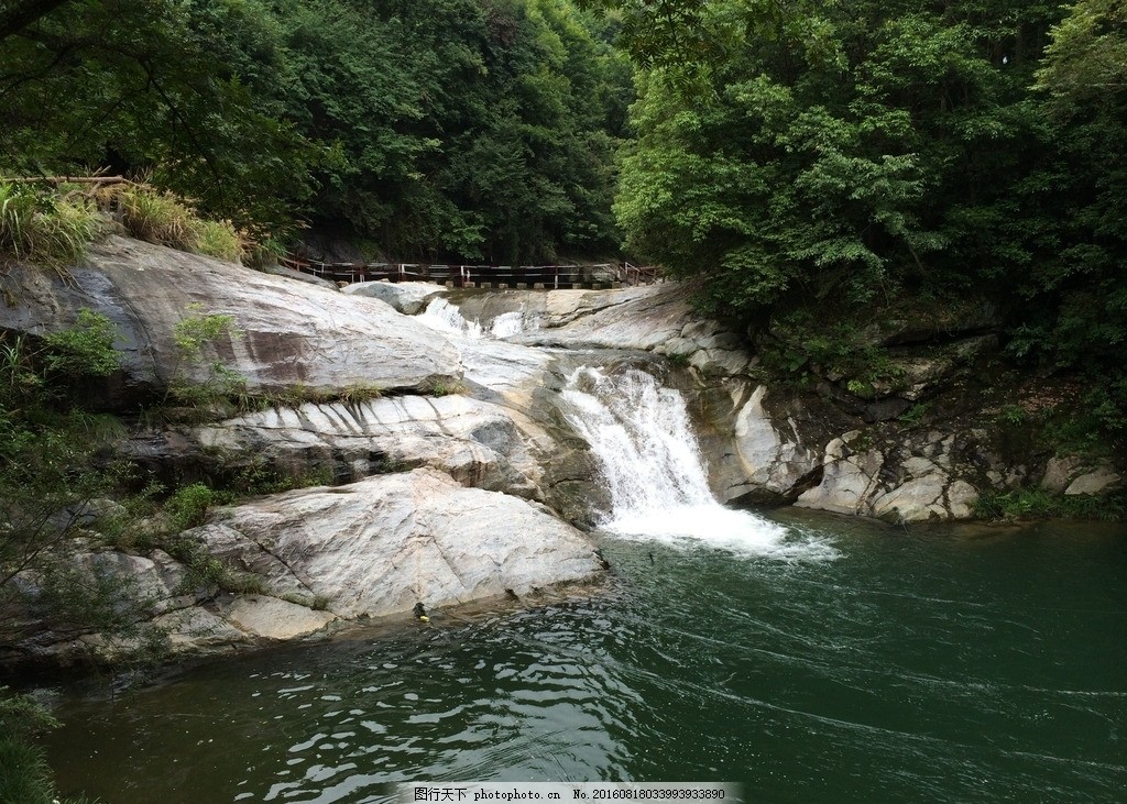 天堂寨自然风景 山水 瀑布 流水 摄影 国内旅游