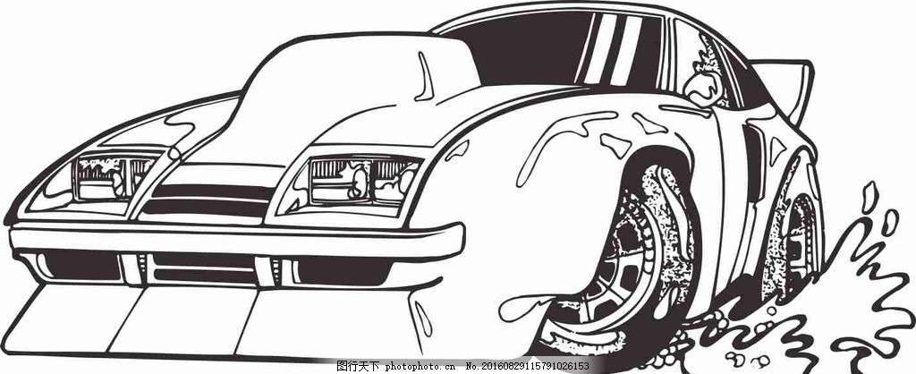 玩具车 线条图 矢量图 汽车 玩具车 线条图 矢量图 设计 手绘