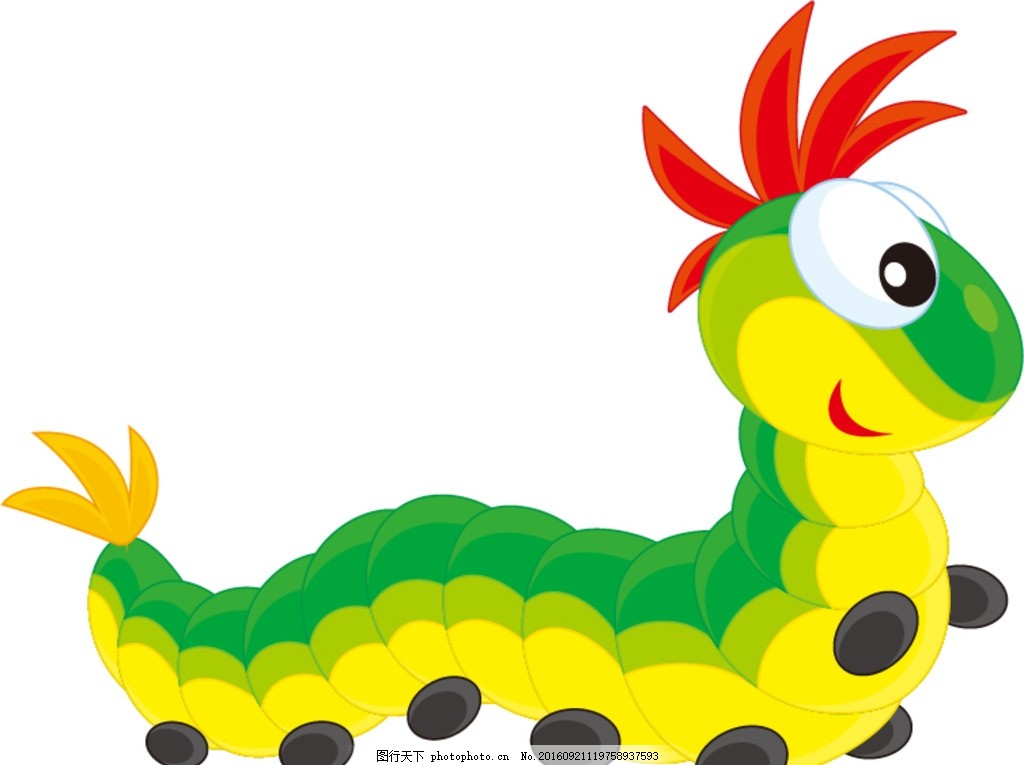 毛毛虫,昆虫 卡通 宝宝 虫子 动物 动漫动画 动漫