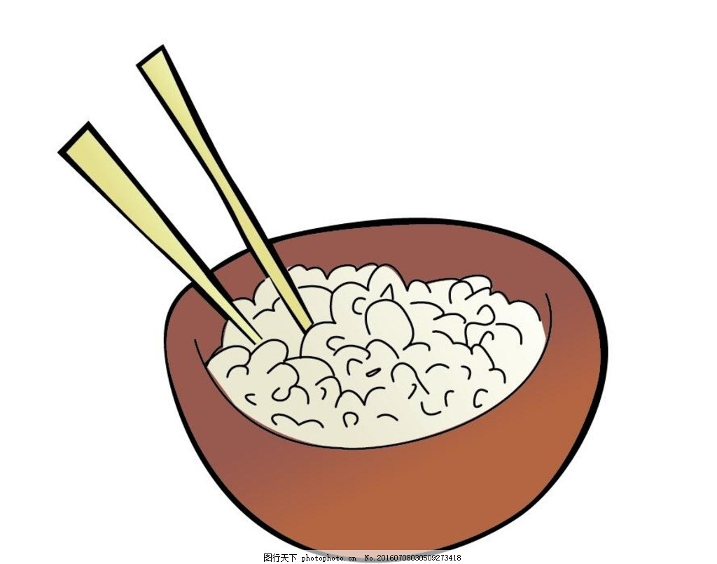 矢量米饭食物素材图片_商业插画_动漫卡通_图行天下图库