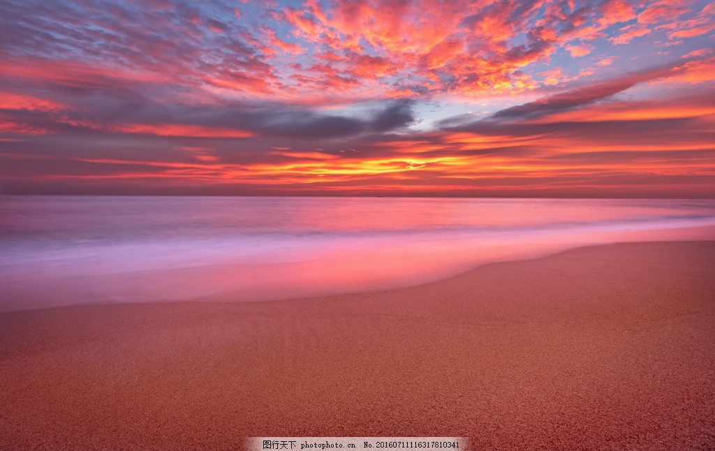 海边晚霞风景 海边晚霞风景高清图片下载 日落 落日 黄昏 夕阳