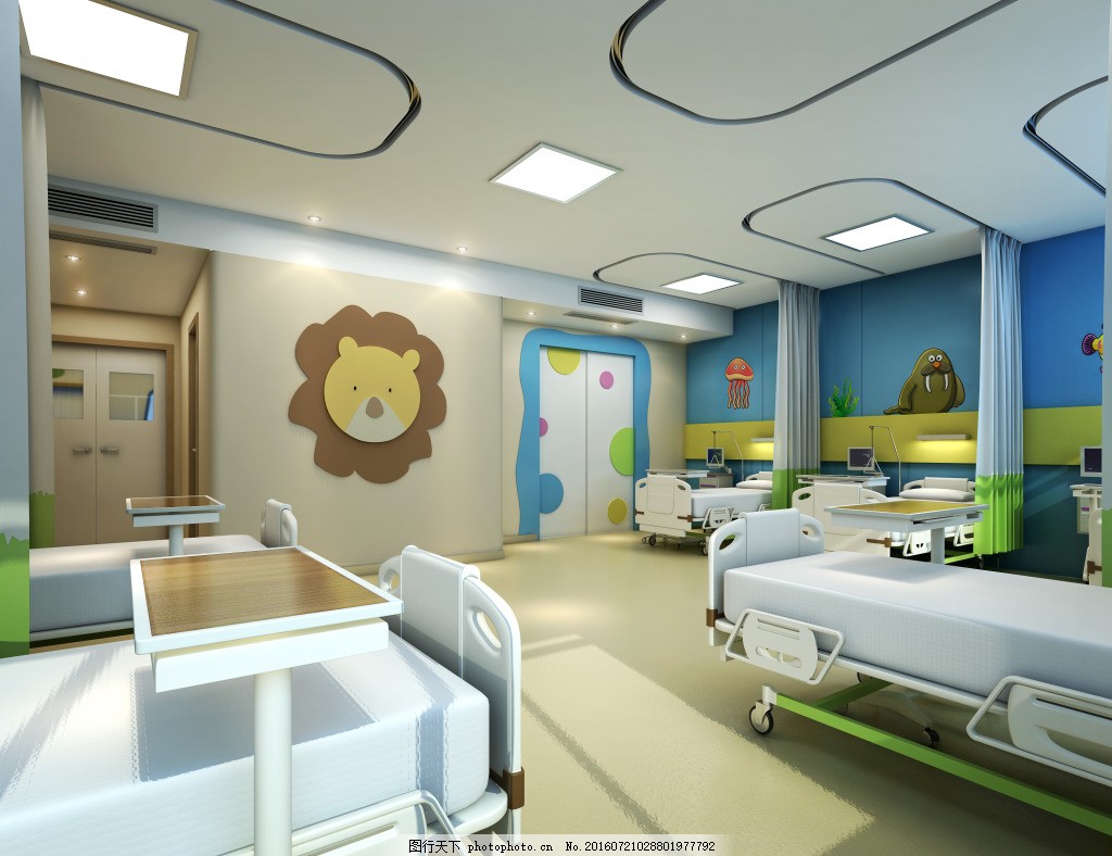 【现代儿童病房3d模型】建E网_现代儿童病房3d模型下载[ID:102191130]_打造3d现代儿童病房模型免费下载平台