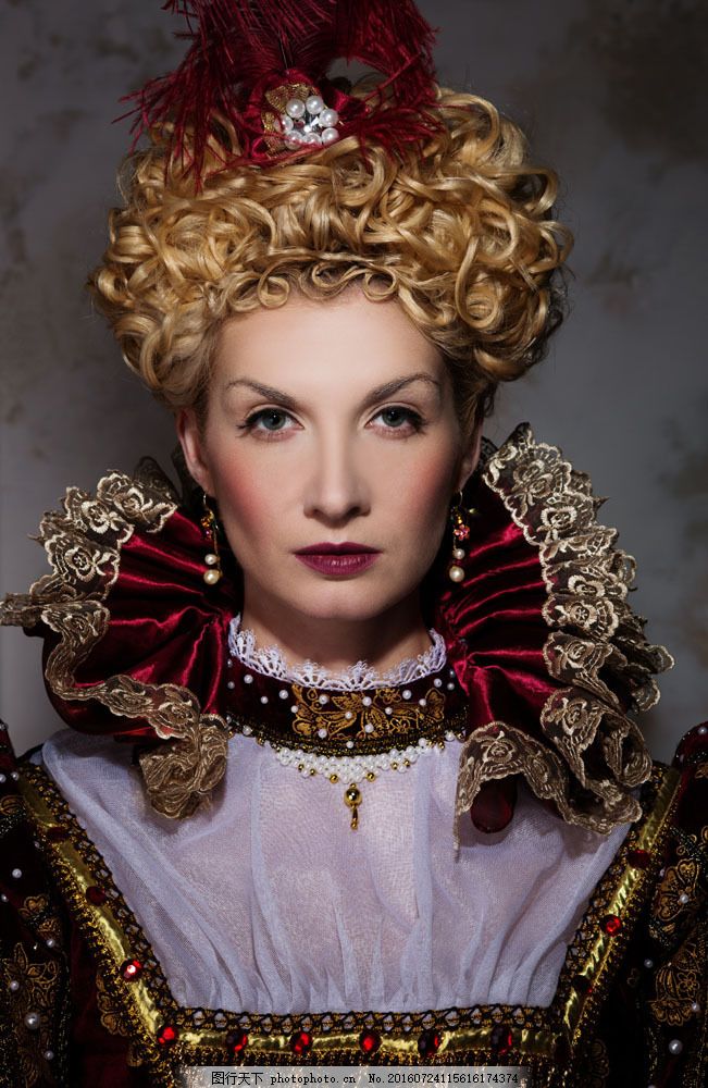穿着贵族服装的女王图片 其他 人物形象 图行天下素材网