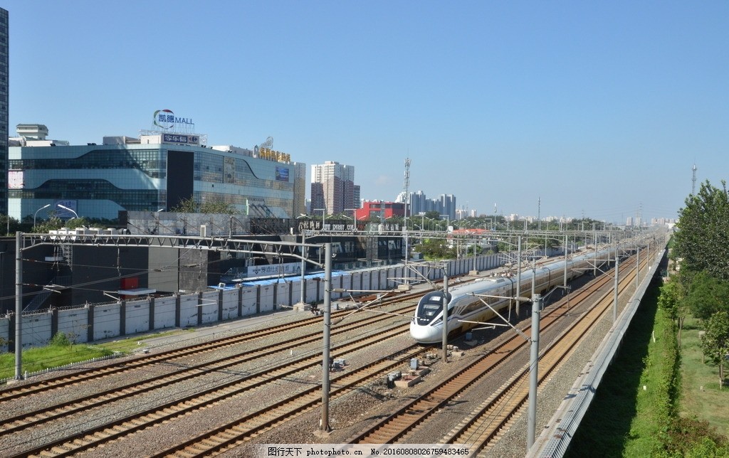 动车组 白色动车组 车头 车站 铁轨 和谐号 铁路 火车 国内旅游 旅游